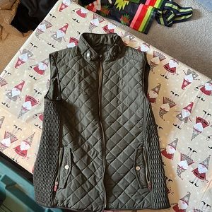 NWT Francesca Army Green vest